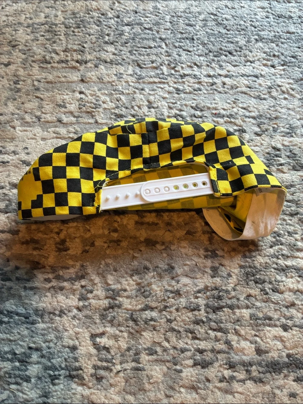 New York New York Checkerboard Yellow Black Cap